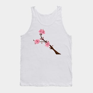 Delicate Branch of a Cherry Tree - Blossom Tank Top